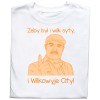 Koszulka z nadrukiem „Żeby był i wilk syty, i Wilkowyje City”