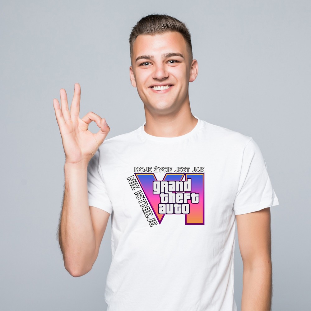 Koszulka z grafiką GTA – dla prawdziwego gracza