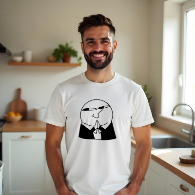 Koszulka z nadrukiem śmiesznej minki – styl i humor w jednym