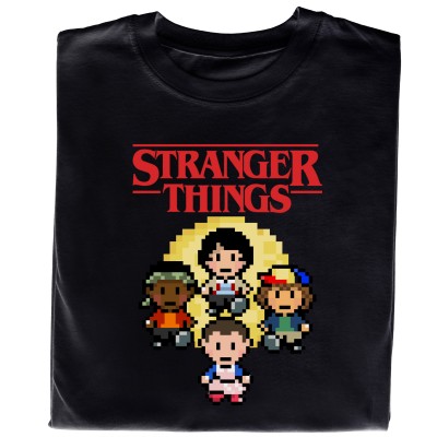 Koszulka z nadrukiem Stranger Things – Styl retro i klimat Hawkins
