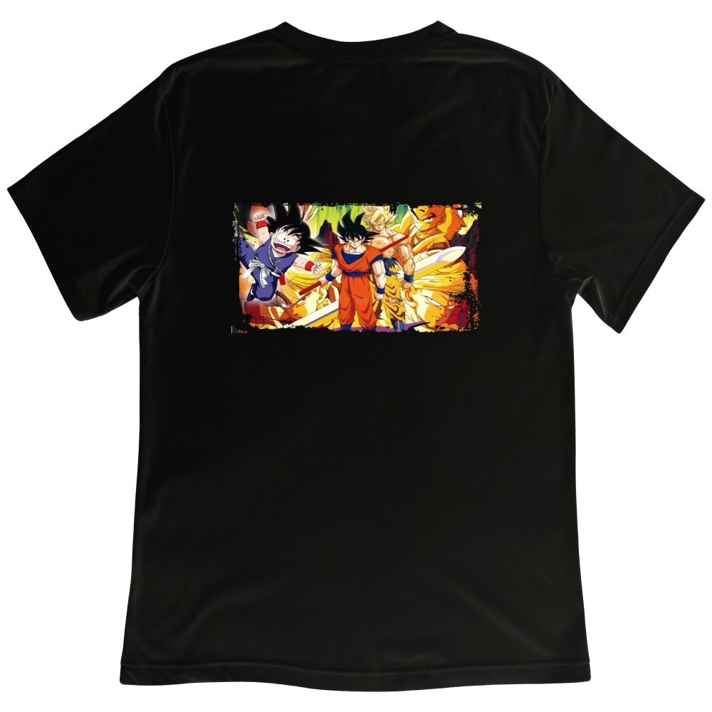 Koszulka z nadrukiem Dragon Ball – energia Saiyanina
