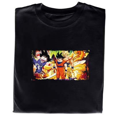Koszulka z nadrukiem Dragon Ball – energia Saiyanina