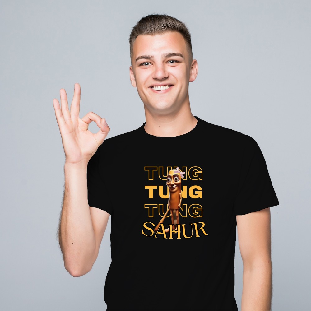 Koszulka z nadrukiem "Tung Tung Tung Sahur" – kultowy vibe ramadanu