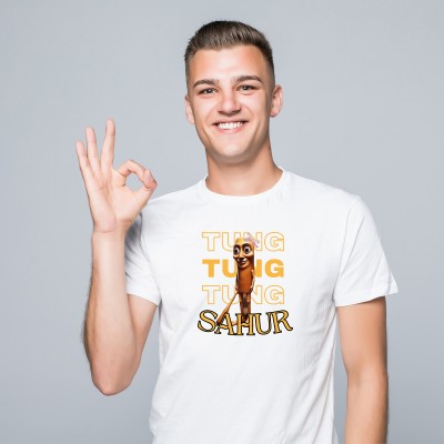 Koszulka z nadrukiem "Tung Tung Tung Sahur" – kultowy vibe ramadanu