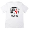 Koszulka z nadrukiem „Zmiana kodu na 4 z przodu”