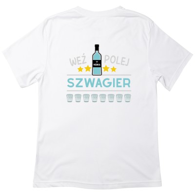 Koszulka „Weź Polej Szwagier” – Idealna na każdą imprezę!