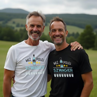 Koszulka „Weź Polej Szwagier” – Idealna na każdą imprezę!