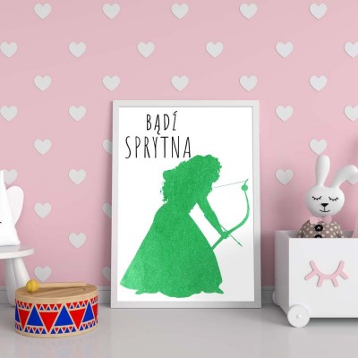 PLAKAT DO POKOJU DZIECIĘCEGO DISNEY + RAMKA
