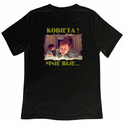 Koszulka „Kobieta Mnie Bije” – Seks Misja i Humor w Najczystszej Postaci