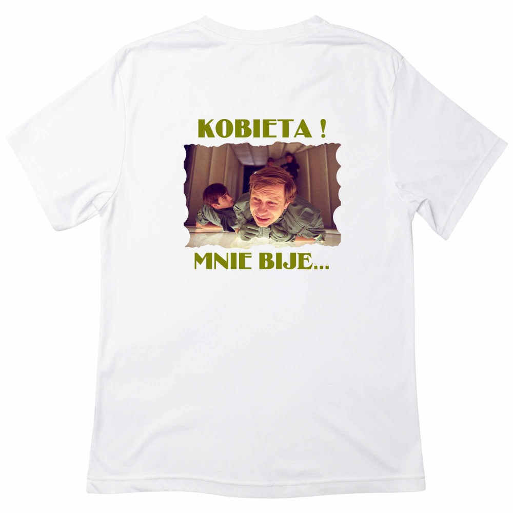 Koszulka „Kobieta Mnie Bije” – Seks Misja i Humor w Najczystszej Postaci
