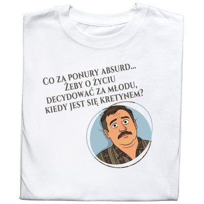 Koszulka z nadrukiem „Dzień Świra” – Klasyka Absurdu na Co Dzień!