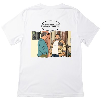 Koszulka z nadrukiem „Boczek Mistrz Życia” – Świat Według Kiepskich z Humorem!