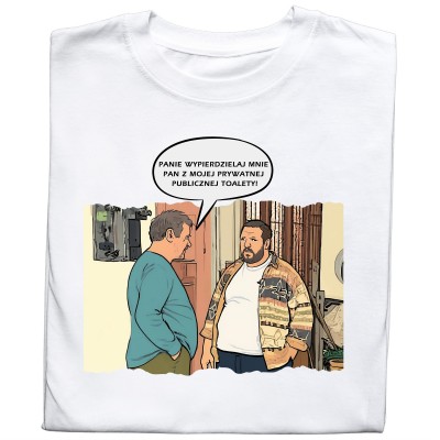 Koszulka z nadrukiem „Boczek Mistrz Życia” – Świat Według Kiepskich z Humorem!