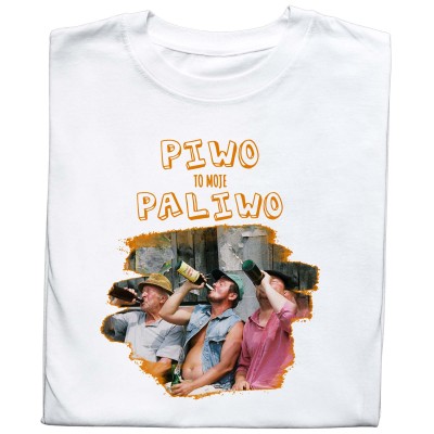 Koszulka z Nadrukiem Ranczo – Piwo To Moje Paliwo