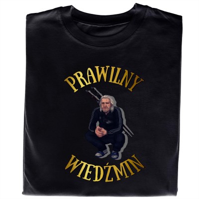 Koszulka Z Nadrukiem Prawilny Wiedźmin Witcher Prezent Meme