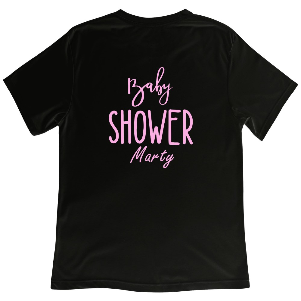 Koszulka z Nadrukiem Baby Shower – Personalizowana z Twoim Imieniem