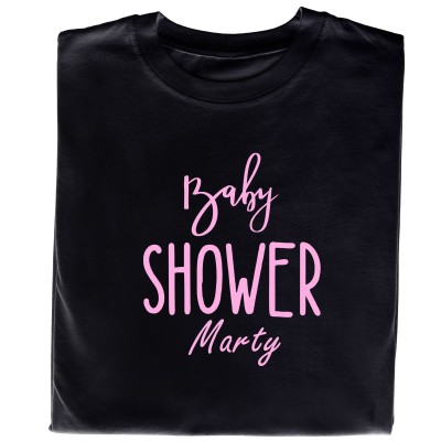 Koszulka z Nadrukiem Baby Shower – Personalizowana z Twoim Imieniem
