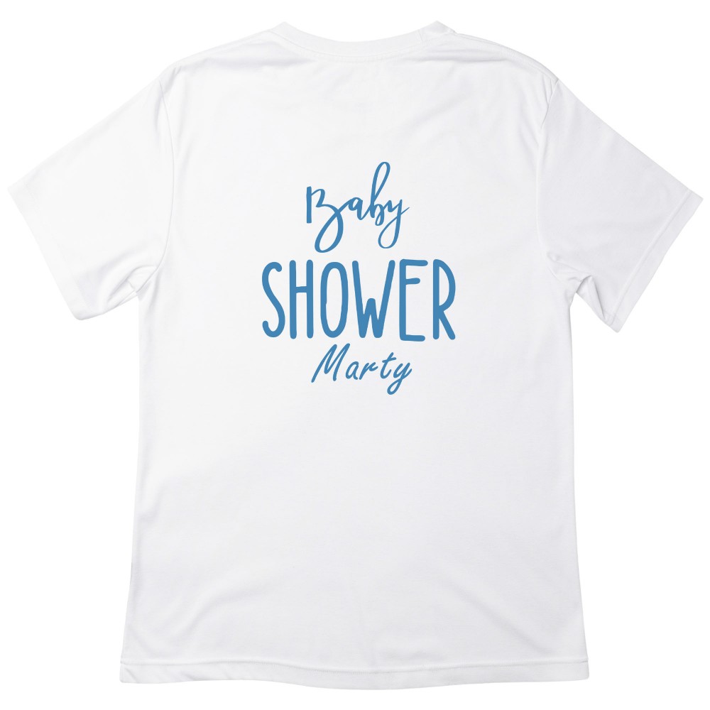 Koszulka z Nadrukiem Baby Shower – Personalizowana z Twoim Imieniem