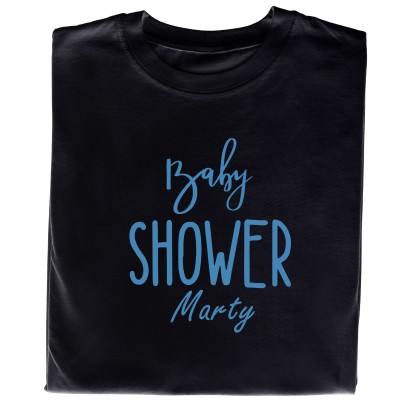 Koszulka z Nadrukiem Baby Shower – Personalizowana z Twoim Imieniem