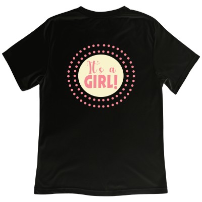 Koszulka z Nadrukiem „It’s a Girl!” – Baby Shower | Koszulka dla Przyszłej Mamy