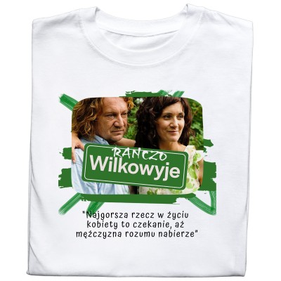 Koszulka z Nadrukiem „Ranczo Wilkowyje” – Śmieszna Koszulka