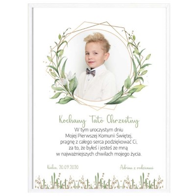 Komunia Święta- Podziękowanie Ojcu Chrzestnemu