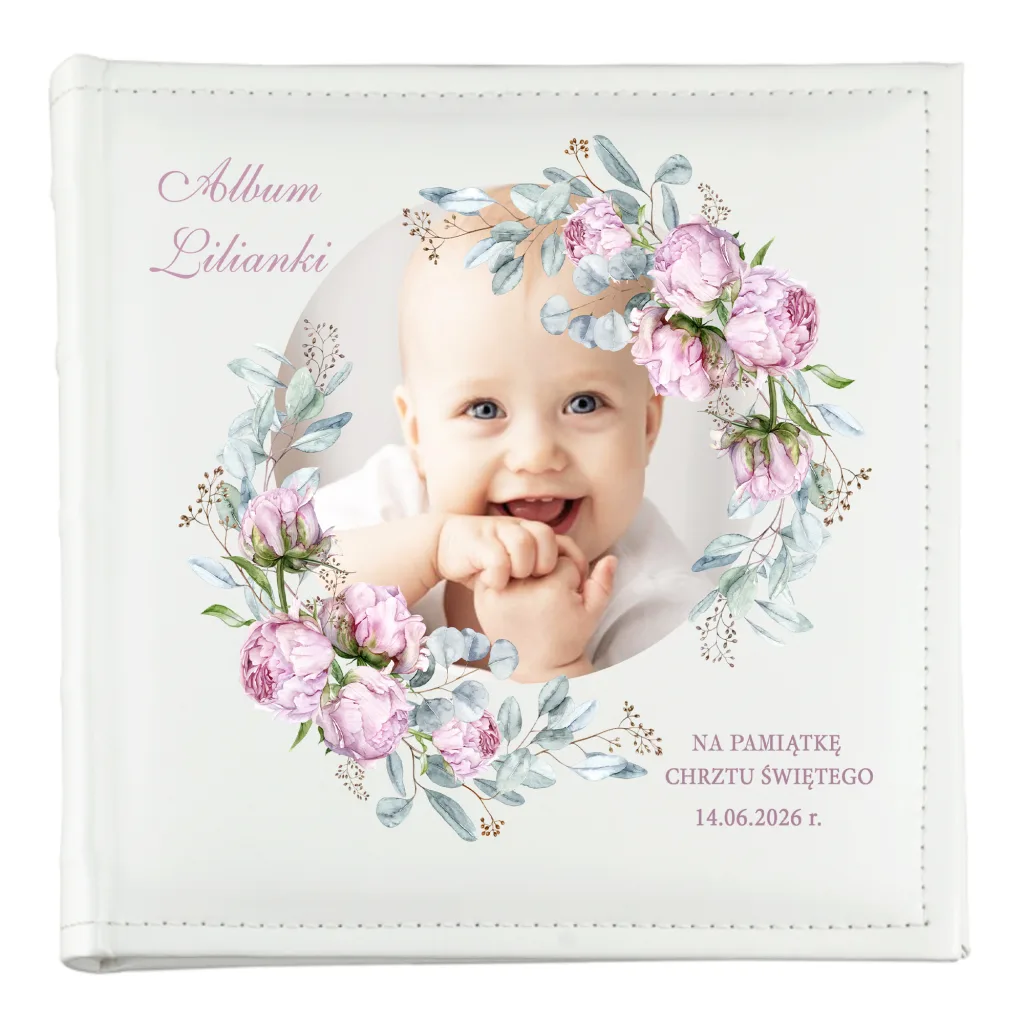 Album na Chrzest Święty – Personalizowana Pamiątka ze Zdjęciem Dziecka