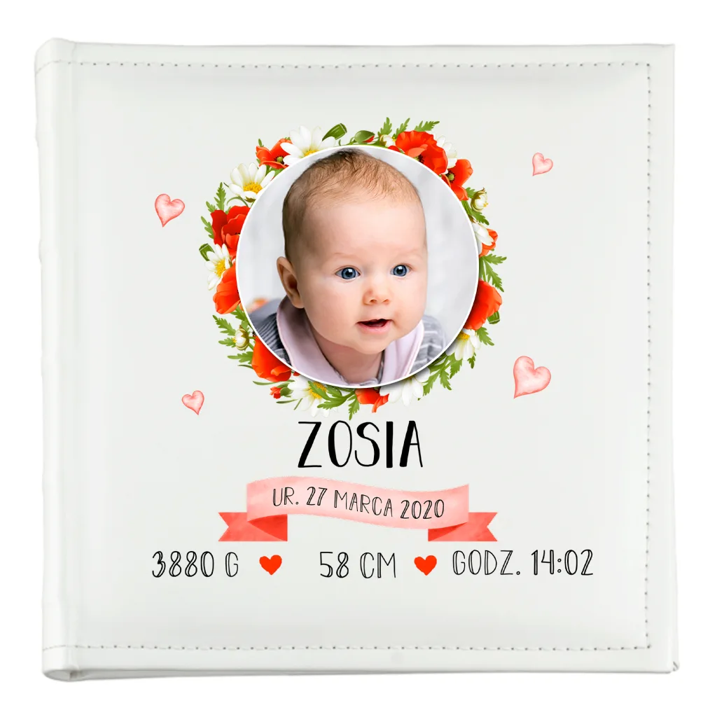 Personalizowany Album Metryczka Narodzin – Album na Zdjęcia Dziecka