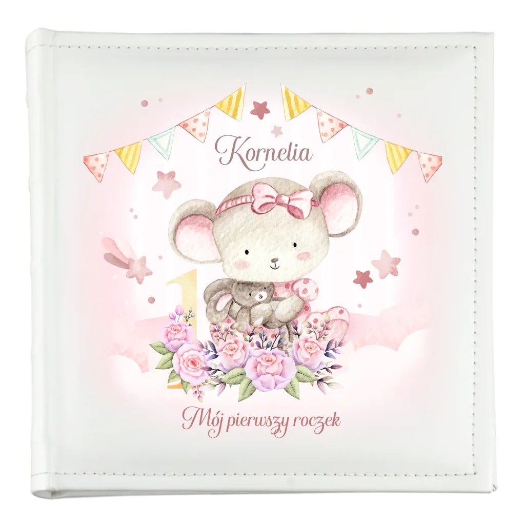 Album na Zdjęcia dla Dziewczynki 10x15 Personalizowany ze Zdjęciem i Imieniem – 200 Zdjęć