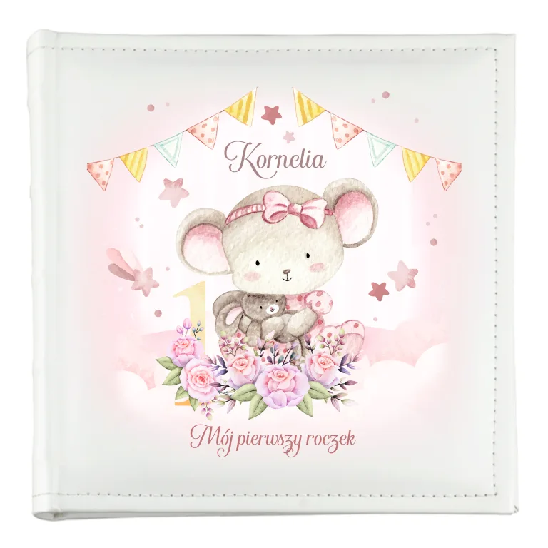 Album na Zdjęcia dla Dziewczynki 10x15 Personalizowany ze Zdjęciem i Imieniem – 200 Zdjęć