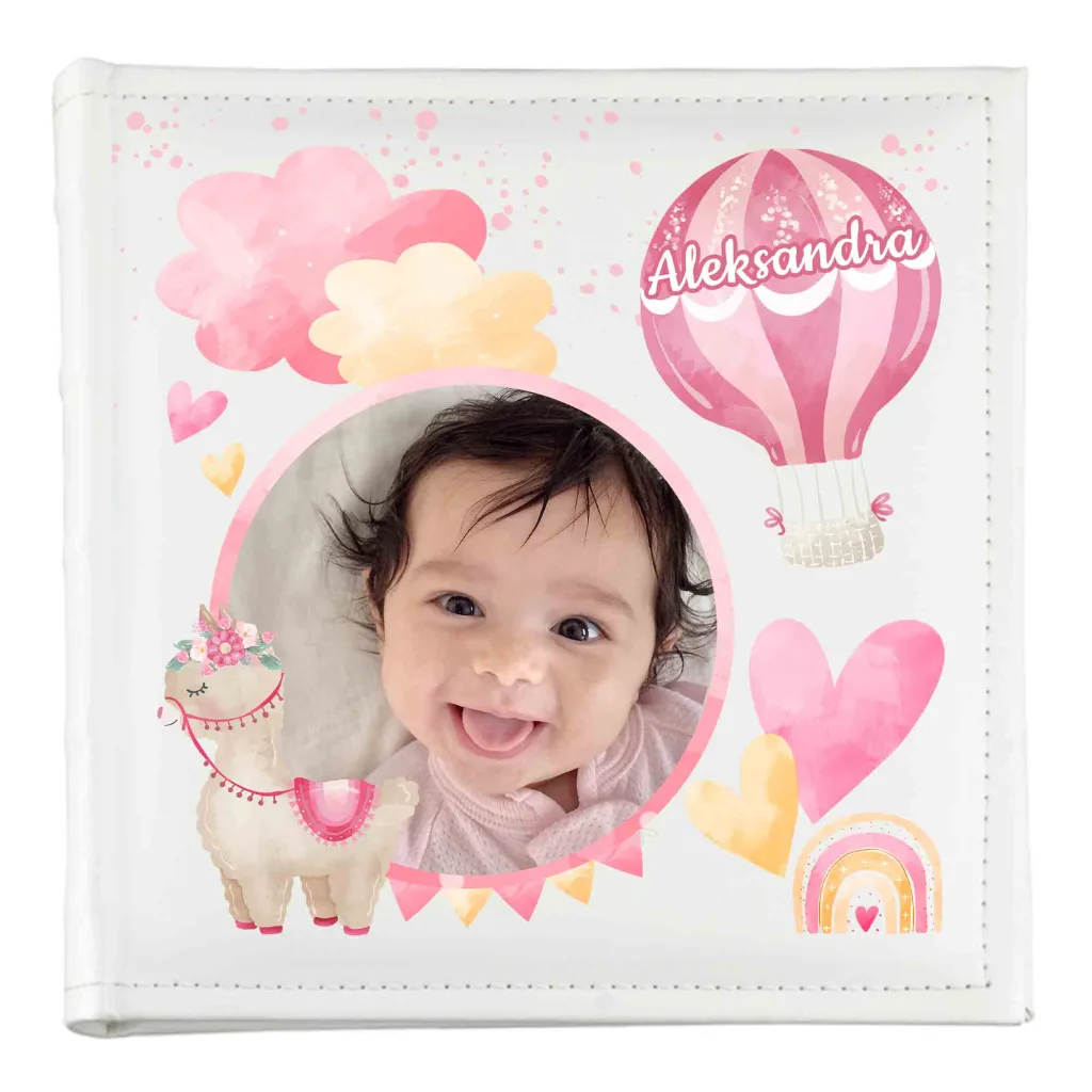 Personalizowany Album ze Zdjęciem na Roczek 1 Urodziny Prezent dla Dziecka