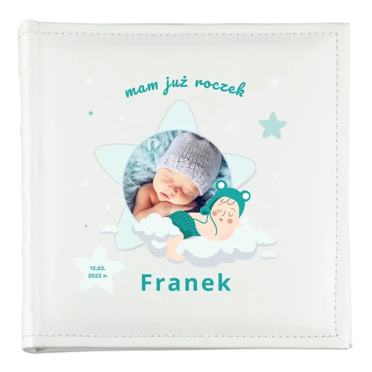 Album na Roczek 1 Urodziny ze Zdjęciem Personalizowany Prezent dla Dziecka
