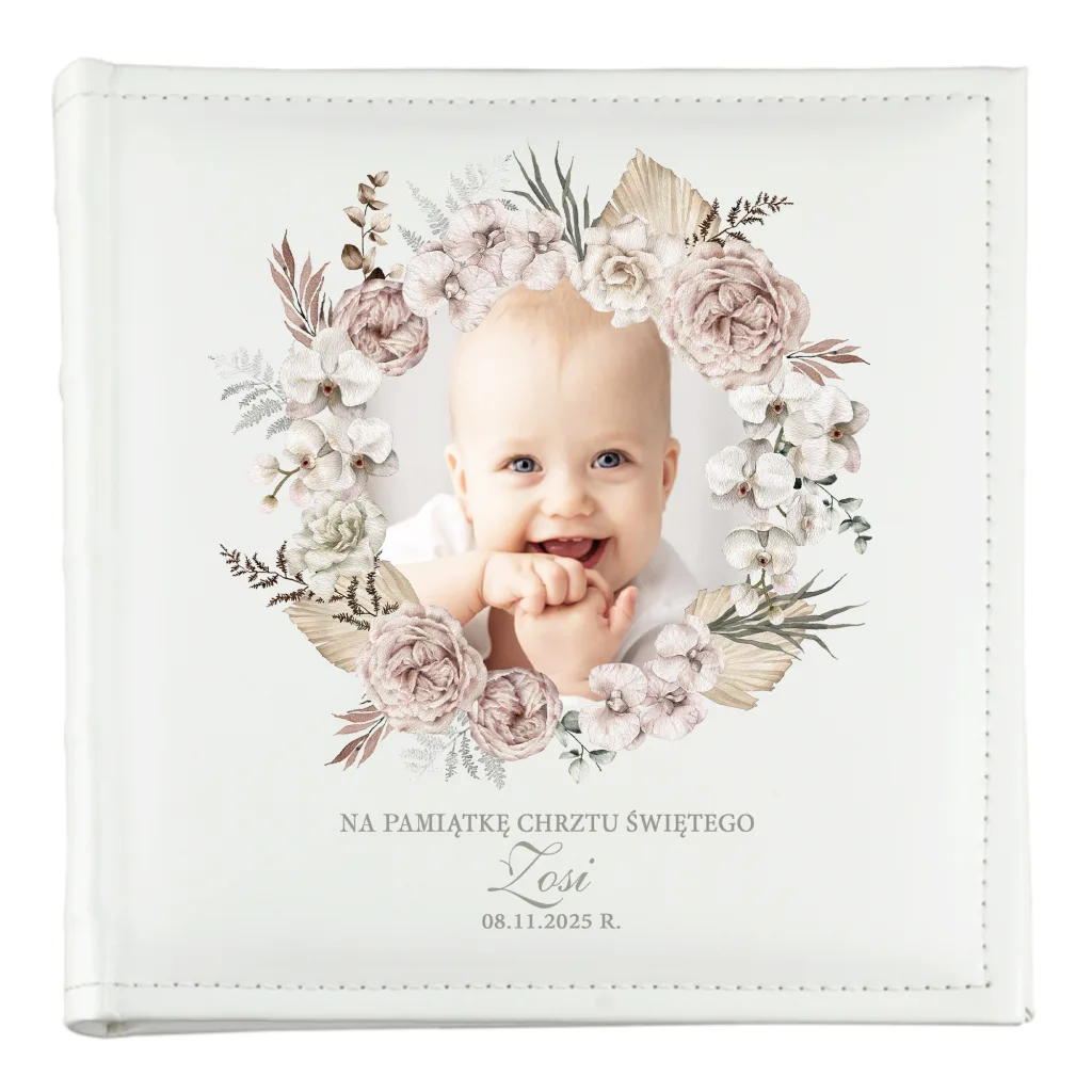 Personalizowany Album na Chrzest ze Zdjęciem – Pamiątka Chrztu Świętego dla Dziecka
