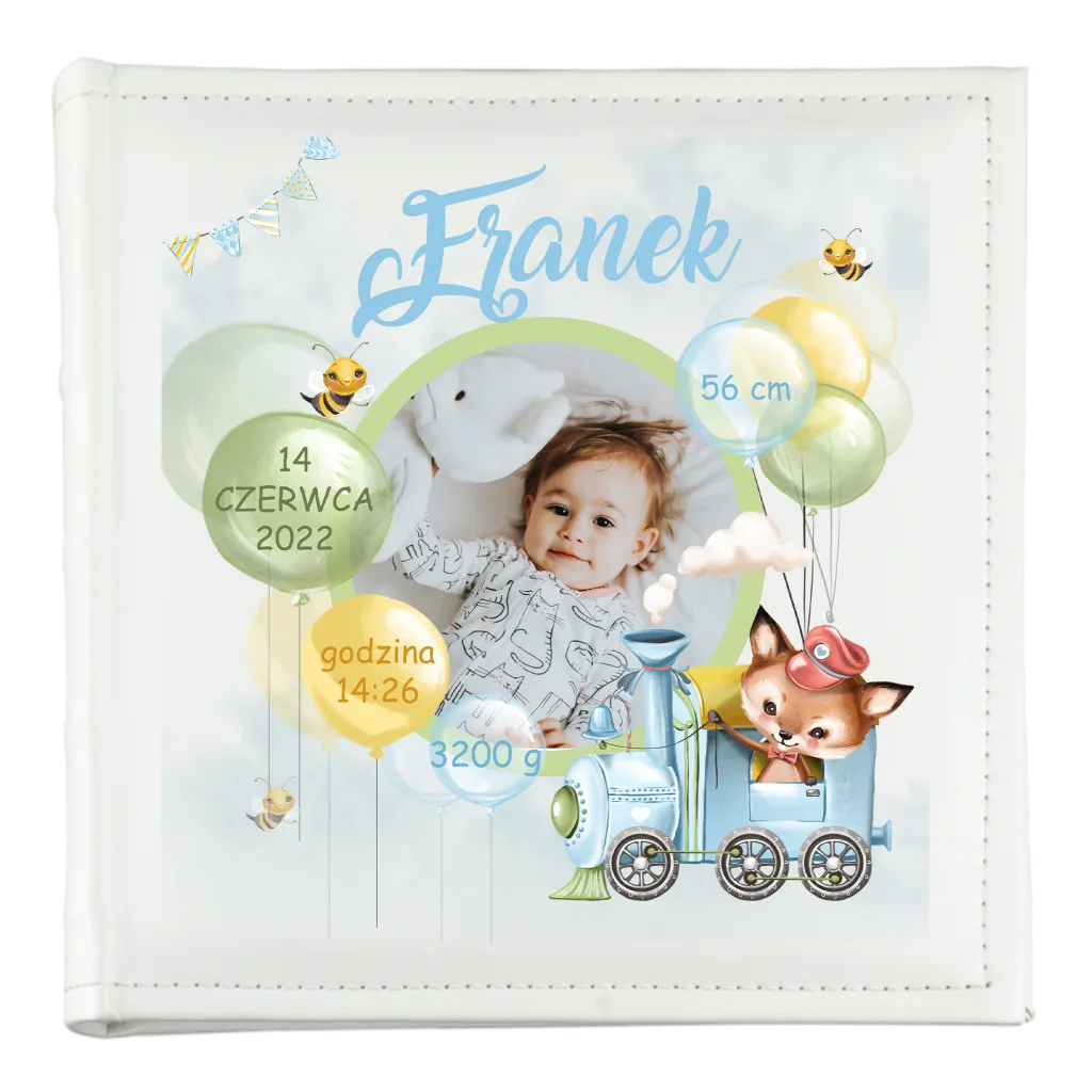 Album Metryczka Narodzin ze Zdjęciem Dziecka 10x15 200 Zdjęć Personalizowany