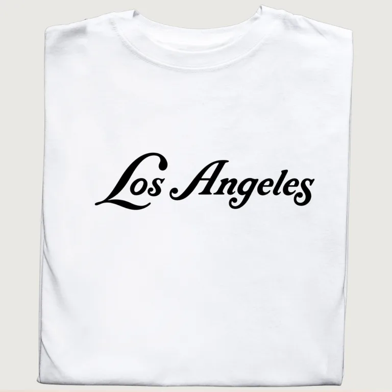 Koszulka Los Angeles – minimalistyczny front i efektowny tył