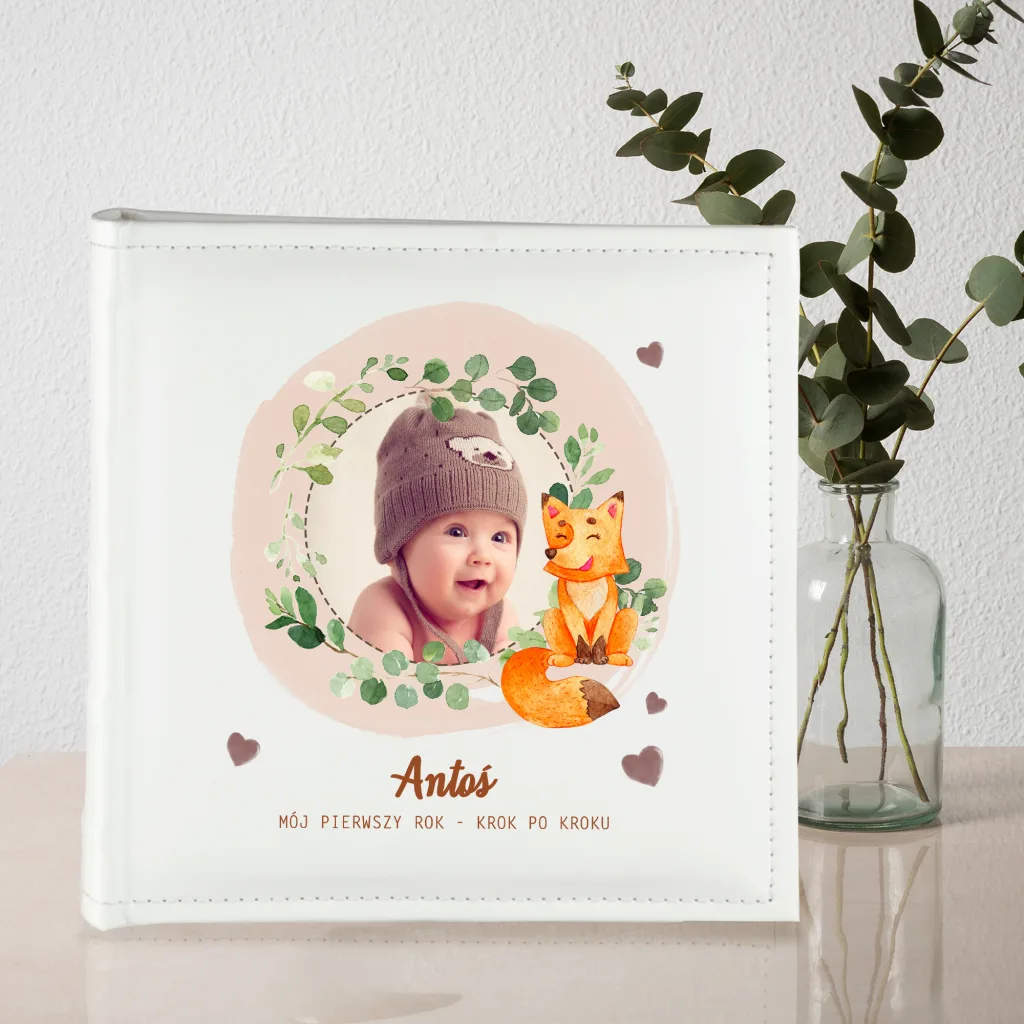 PERSONALIZOWANY ALBUM ZE ZDJĘCIEM – „MÓJ PIERWSZY ROK - KROK PO KROKU”