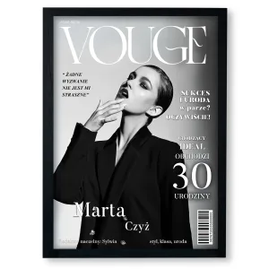 Personalizowany plakat „VOGUE” z Twoim zdjęciem – wyjątkowa okładka magazynu, format A3