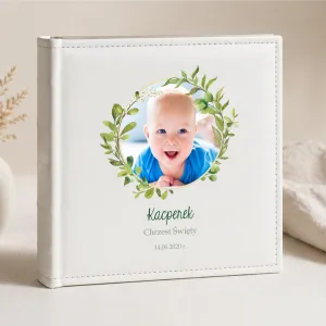 Album na Chrzest Święty – Personalizowana Pamiątka z Imieniem i Zdjęciem
