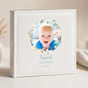 Personalizowany Album Pamiątka Chrztu Świętego – Imię, Data, Zdjęcie
