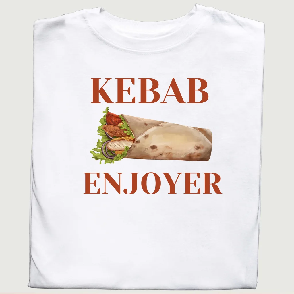 Koszulka z nadrukiem 'Kebab Enjoyer'