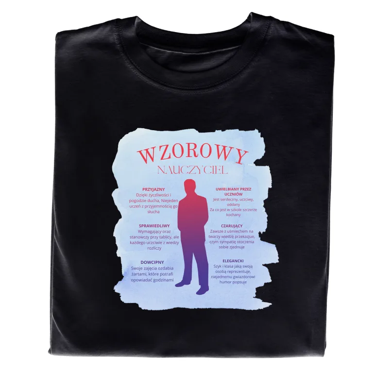 Koszulka z Nadrukiem Wzorowy Nauczyciel