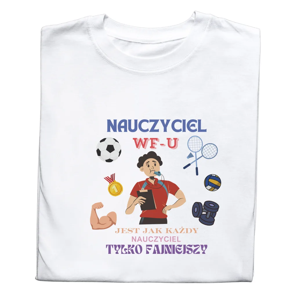 Koszulka „Nauczyciel WF-u – tylko fajniejszy!”
