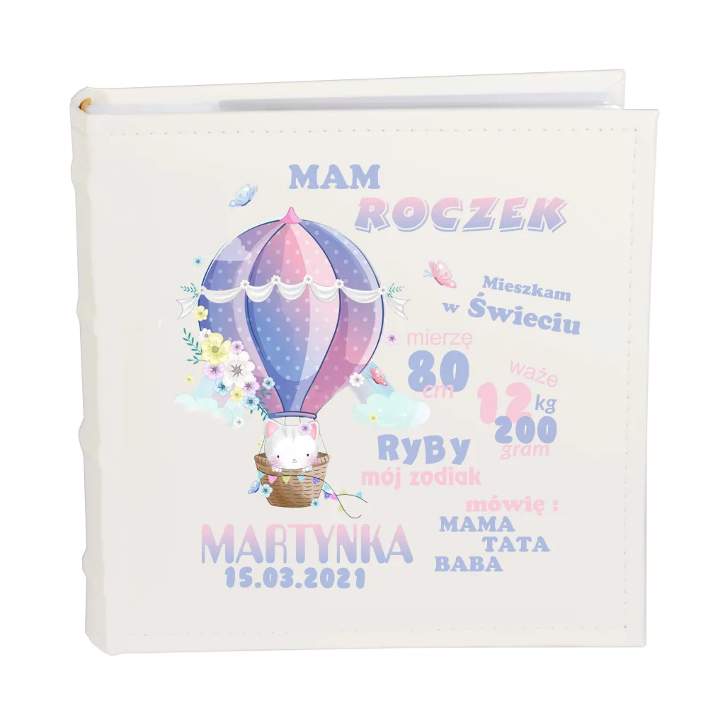 Album Metryczka Chrzest Święty Roczek – Personalizowana Pamiątka