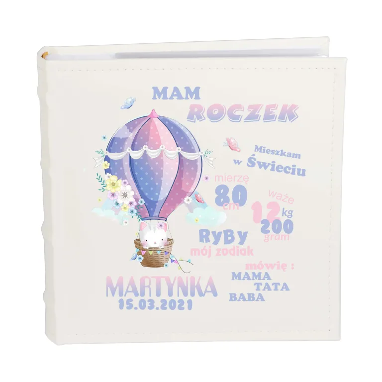 Album Metryczka Chrzest Święty Roczek – Personalizowana Pamiątka