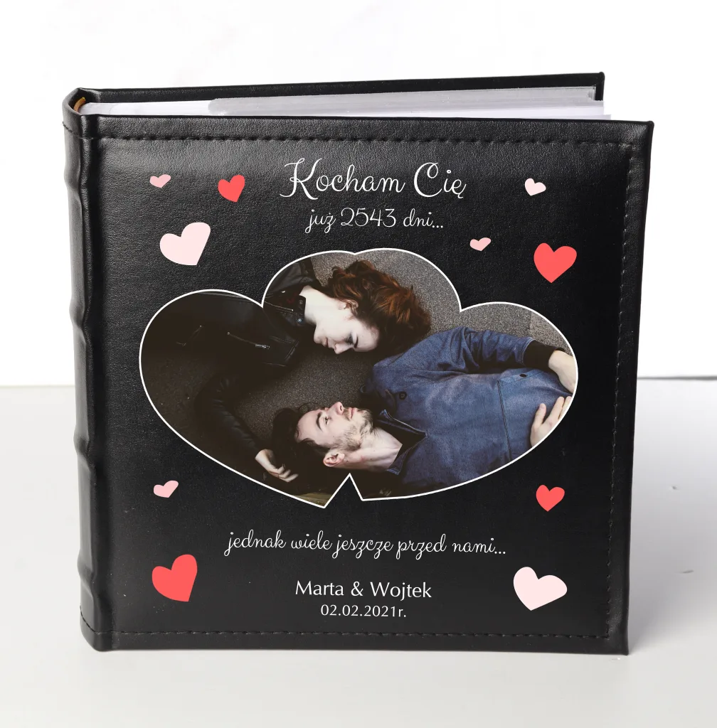 Personalizowany Album ze Zdjęciem Pary – Prezent na Rocznicę, Walentynki i Urodziny