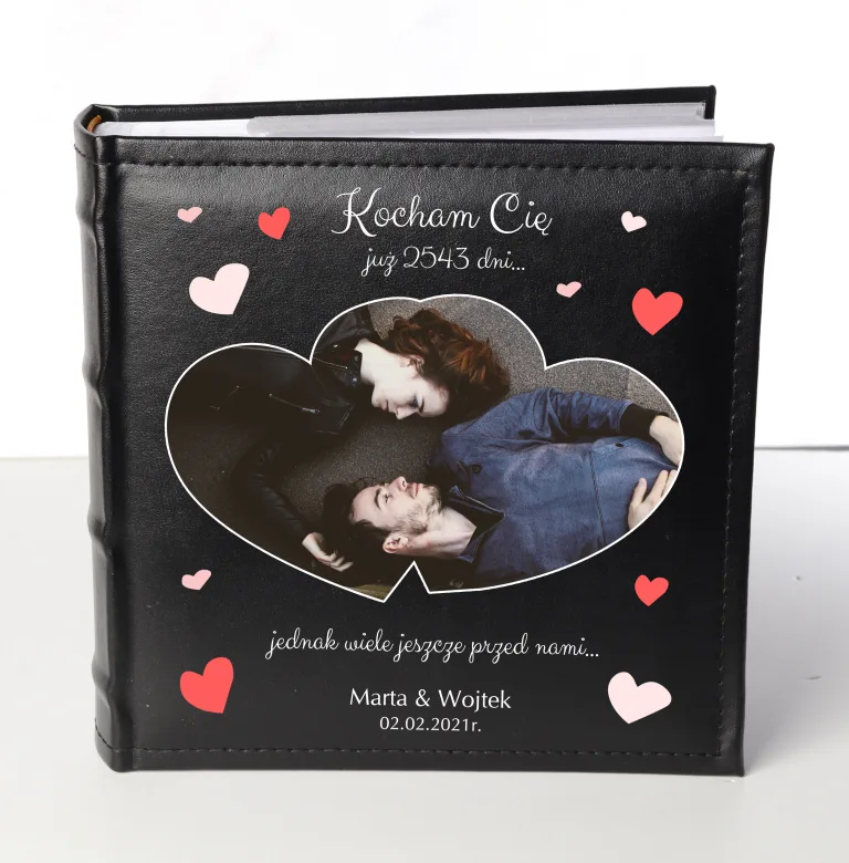 Personalizowany Album ze Zdjęciem Pary – Prezent na Rocznicę, Walentynki i Urodziny