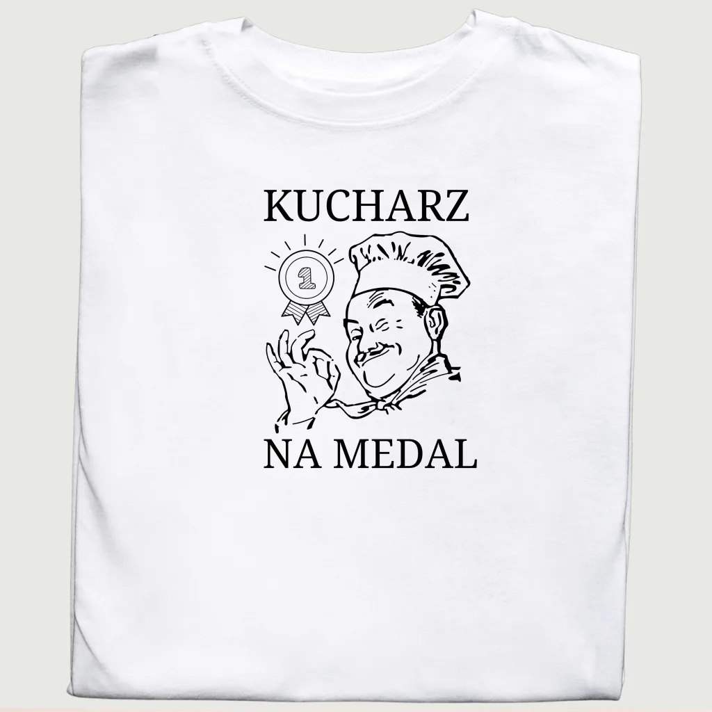 Koszulka z nadrukiem 'Kucharz na Medal'