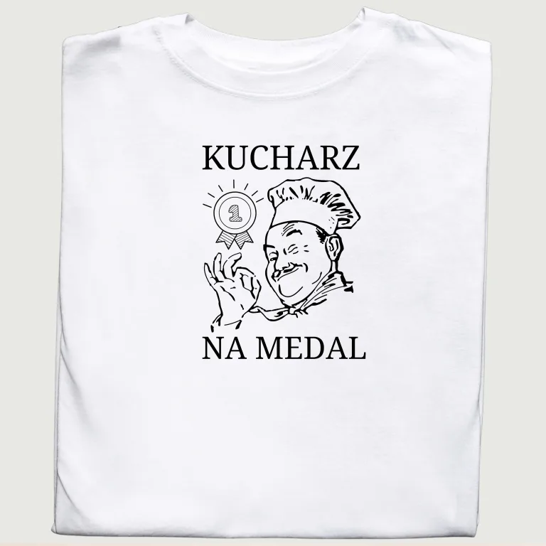 Koszulka z nadrukiem 'Kucharz na Medal'