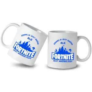 Kubek „Edukacja jest ważna, ale Fortnite jest ważniejszy” – prezent dla gracza