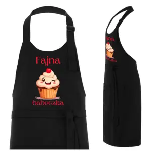 Fartuch kuchenny „FAJNA BABECZKA” – śmieszny fartuch z nadrukiem